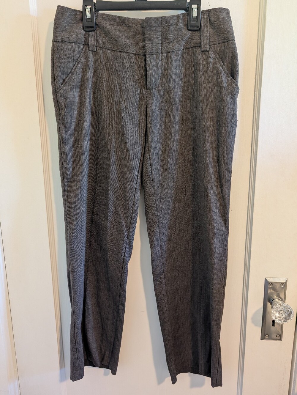 Daisy Fuentes Women's Classic Brown Dress Pants - Tailored Straight Fit